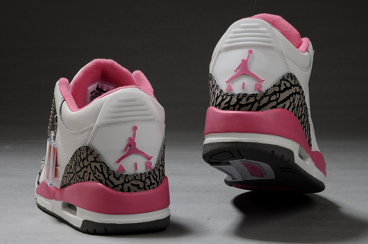 air jordan pas cher rose femme,Nike Jordan 3 Femme Blanc Et Rose Air Jordan  Retro 3 Femme Pas